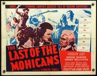 2g502 LAST OF THE MOHICANS 1/2sh R50s Randolph Scott,Heather Angel,from James Fenimore Cooper novel!