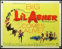 2g510 LI'L ABNER style B half-sheet '59 sexy Julie Newmar, Peter Palmer, from Al Capp's comic!