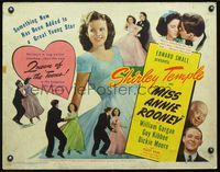 2g547 MISS ANNIE ROONEY half-sheet movie poster '42 Shirley Temple is the new Queen of the Teens!