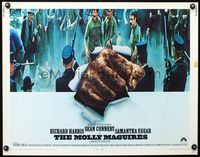 2g551 MOLLY MAGUIRES half-sheet poster '70 cool image of coal miner fist punching through poster!