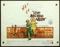 2g562 MUSIC MAN half-sheet movie poster '62 Robert Preston, Shirley Jones, classic musical!
