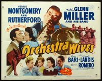 2g585 ORCHESTRA WIVES half-sheet movie poster R54 Glenn Miller, George Montgomery, Ann Rutherford