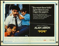 2g607 POPI half-sheet movie poster '69 Alan Arkin in Puerto Rico, directed by Arthur Hiller!