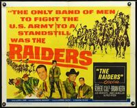 2g619 RAIDERS half-sheet movie poster '64 Robert Culp, Brian Keith