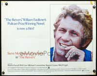2g626 REIVERS half-sheet movie poster '70 rascally Steve McQueen, from William Faulkner's novel!