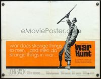 2g773 WAR HUNT 1/2sh '62 Robert Redford in his first starring role, war does strange things to men!