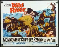 2g787 WILD RIVER half-sheet movie poster '60 directed by Elia Kazan, Montgomery Clift, Lee Remick
