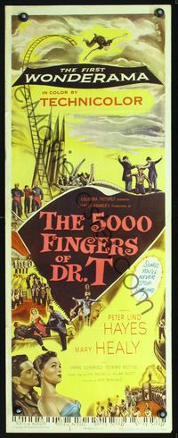 2h008 5000 FINGERS OF DR. T insert '53 Peter Lind Hayes, Mary Healy, Conried written by Dr. Seuss!
