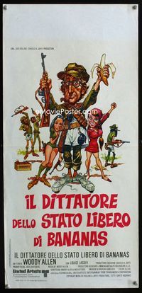 2h576 BANANAS Italian locandina movie poster '71 Woody Allen as political activist!