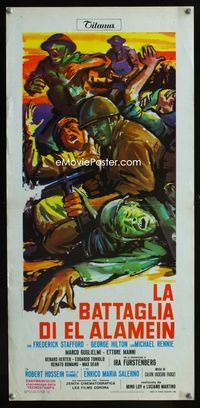 2h580 BATTLE OF EL ALAMEIN Italian locandina movie poster '69 La Battaglia di El Alamein, Rennie