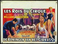 2j090 BIG SHOW Belgian '61 cool art of circus performers sexy Esther Williams & Cliff Robertson!