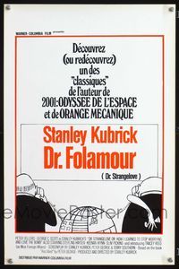 2j133 DR. STRANGELOVE Belgian movie poster R70s Stanley Kubrick classic satire!