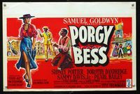 2j239 PORGY & BESS Belgian poster '59 art of Sidney Poitier, Dorothy Dandridge & Sammy Davis Jr.!