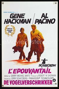 2j263 SCARECROW Belgian movie poster '73 artwork of Gene Hackman & Al Pacino!