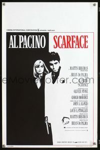 2j264 SCARFACE Belgian movie poster '83 Al Pacino & Michelle Pfeiffer, Brian De Palma, Oliver Stone