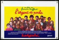 2j273 SMALL CHANGE Belgian movie poster '76 Francois Truffaut's L'Argent de Poche, cool artwork!