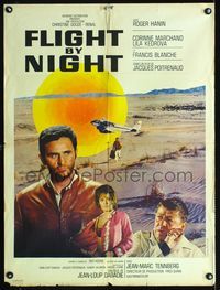 2j464 FLIGHT BY NIGHT French 23x32 movie poster '67 Jacques Poitrenaud's Le Canard en fer-blanc!