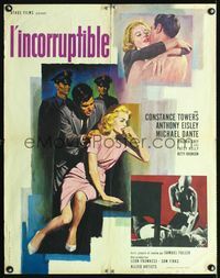 2j484 NAKED KISS French 23x32 '64 completely different art of bad girl Constance Towers by Mascii!