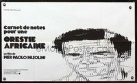 2j485 NOTES TOWARDS AN AFRICAN ORESTES French 23x32 movie poster '70 Pier Paolo Pasolini, cool art!