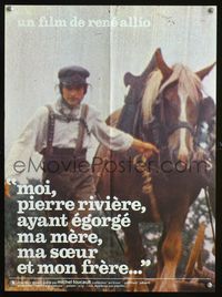 2j558 MOI PIERRE RIVIERE AYANT EGORGE MA MERE French 15x21 '76 Rene Allio, image of man with horse!