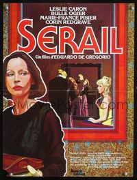 2j589 SURREAL ESTATE French 15x21 poster '76 Eduardo de Gregorio's Serail, cool art of Leslie Caron!