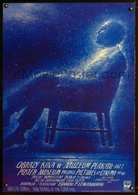2j420 100 YEARS OF THE CINEMA Polish art exhibition poster '95 cool star constellation artwork!