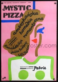 2j433 MYSTIC PIZZA Polish movie poster '88 cool completely different artwork by Jan Mlodozeniec!