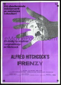 2j007 FRENZY Swedish '72 Alfred Hitchcock, Anthony Shaffer's shocking masterpiece, different art!