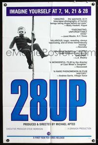 2i005 28 UP one-sheet movie poster '85 Michael Apted childhood documentary!