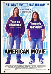 2i021 AMERICAN MOVIE one-sheet movie poster '99 wild horror documentary!