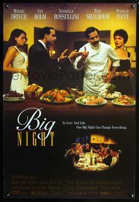 2i057 BIG NIGHT DS one-sheet movie poster '96 Minnie Driver, Tony Shaloub, Stanley Tucci