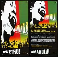 2i016 AMANDLA Two-sided special movie poster '02 South African musical revolution!