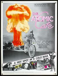 2i028 ATOMIC CAFE special movie poster '82 great colorful nuclear bomb explosion image!