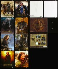 2k036 LORD OF THE RINGS TRILOGY set of 8 color 8x10 deluxe postcards '01 Viggo Mortensen as Aragorn!