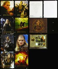 2k035 LORD OF THE RINGS TRILOGY set of 8 color 8x10 deluxe postcards '01 Orlando Bloom as Legolas!