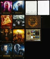 2k038 LORD OF THE RINGS: THE RETURN OF THE KING set of 8 color 8x10 deluxe postcards '03 Tolkien!