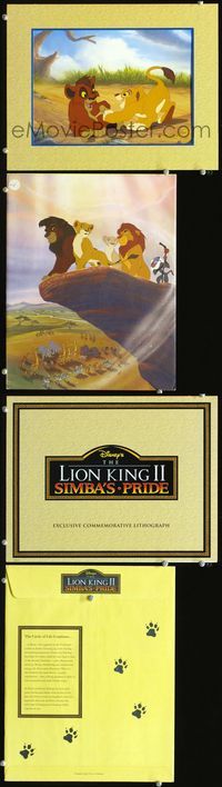 2k031 LION KING II: SIMBA'S PRIDE litho movie still w/envelope '98 Matthew Broderick, Moira Kelly
