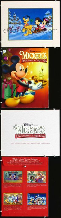 2k032 MICKEY'S ONCE UPON A CHRISTMAS litho movie still w/envelope '99 Mickey Mouse, Walt Disney!