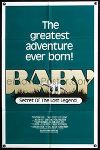 2n371 BABY one-sheet movie poster '85 cool dinosaur adventure, secret of the lost legend!