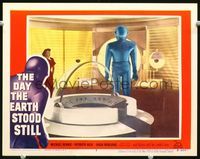2n004 DAY THE EARTH STOOD STILL LC #2 '51 great image of Gort and Patricia Neal inside space ship!