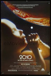 2o784 2010 one-sheet poster '84 the year we make contact, sci-fi sequel to 2001: A Space Odyssey!