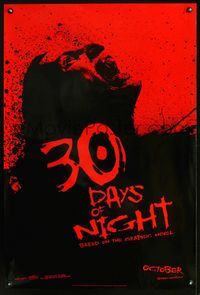 2o786 30 DAYS OF NIGHT DS teaser one-sheet poster '07 Josh Hartnett, Melissa George, Danny Huston