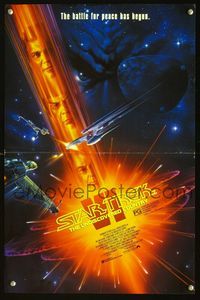 2o311 STAR TREK VI Aust mini poster '91 William Shatner, Leonard Nimoy, cool art by John Alvin!