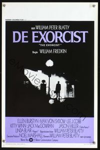 2o393 EXORCIST Belgian '74 William Friedkin, Max Von Sydow, horror classic by William Peter Blatty!