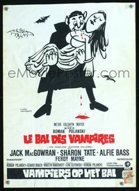 2o394 FEARLESS VAMPIRE KILLERS Belgian '67 Roman Polanski, great wacky different art by Lou Myers!