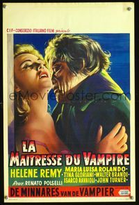 2o449 VAMPIRE & THE BALLERINA Belgian '62 L'Amante del Vampiro, c/u art of monster & sexy girl!