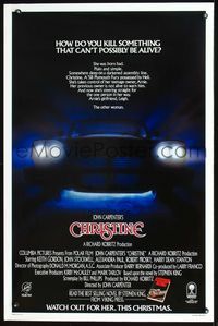 2o812 CHRISTINE advance one-sheet poster '83 written by Stephen King, directed by John Carpenter!