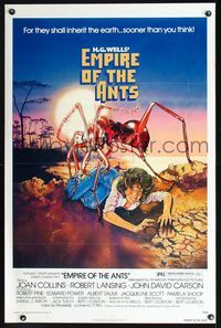 2o827 EMPIRE OF THE ANTS one-sheet movie poster '77 H.G. Wells, great Drew Struzan sci-fi art!