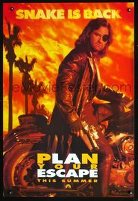 2o833 ESCAPE FROM L.A. DS teaser one-sheet poster '96 Kurt Russell is Snake Plissken, John Carpenter