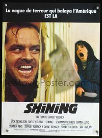 2o354 SHINING French 15x21 '80 Stephen King & Stanley Kubrick horror masterpiece, Jack Nicholson